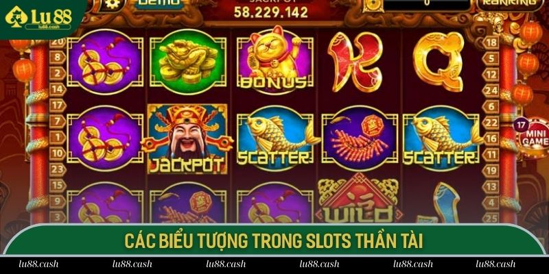 Công dụng những biểu tượng độc đáo trong game slots thần tài
